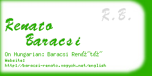 renato baracsi business card